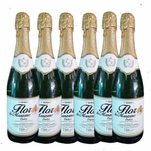 Sidra Flor de Manzano – ETIQUETA BLANCA 710ml – CAJA X6