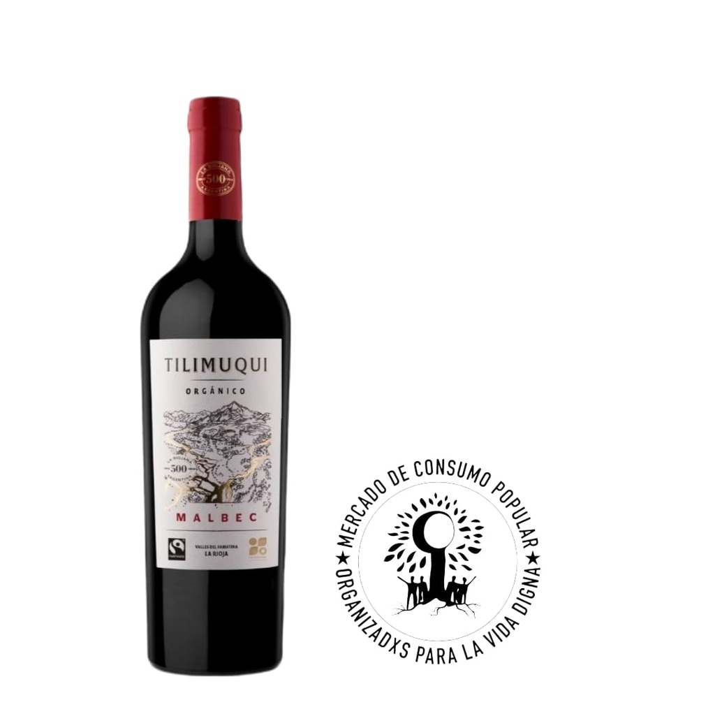 Vino ORGANICO &quot;TULIMUQUI&quot; malbec 750ml